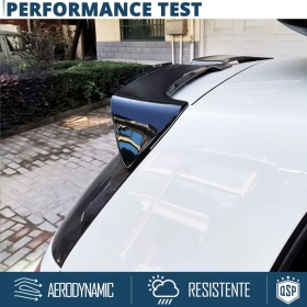 ALERÓN Trasero para VOLKSWAGEN GOLF 6, Spoiler Maletero Aerodinámico NEGRO Brillante en ABS Tuning