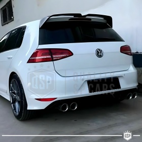ALERÓN Trasero para VW GOLF 7 12-17, Spoiler Maletero Aerodinámico NEGRO Brillante en ABS Tuning