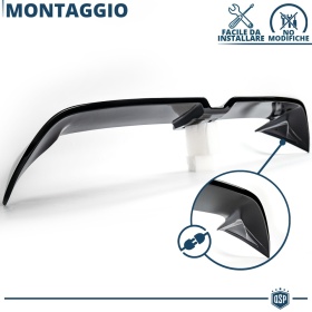 ALERÓN Trasero para VW GOLF 7 12-17, Spoiler Maletero Aerodinámico NEGRO Brillante en ABS Tuning