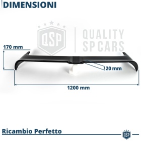 ALERÓN Trasero para VW GOLF 7 12-17, Spoiler Maletero Aerodinámico NEGRO Brillante en ABS Tuning