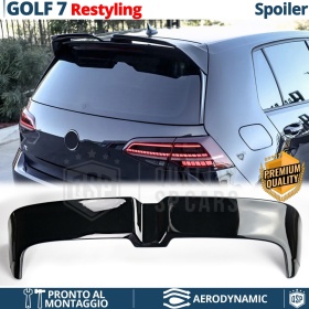 ALERÓN Trasero para VW GOLF 7 17-19, Spoiler Maletero Aerodinámico NEGRO Brillante en ABS Tuning