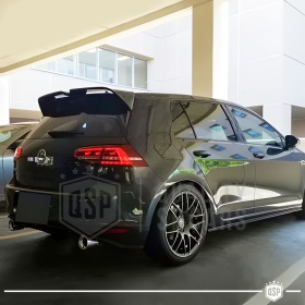 ALERÓN Trasero para VW GOLF 7 17-19, Spoiler Maletero Aerodinámico NEGRO Brillante en ABS Tuning