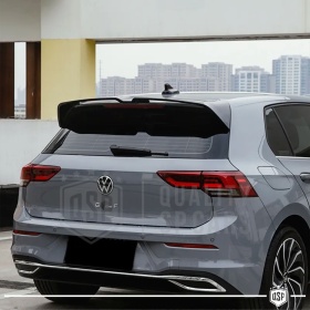 ALERÓN Trasero para VW GOLF 8, Spoiler Maletero Aerodinámico NEGRO Brillante en ABS Tuning