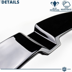 ALERÓN Trasero para VW GOLF 8, Spoiler Maletero Aerodinámico NEGRO Brillante en ABS Tuning