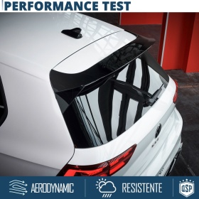 ALERÓN Trasero para VW GOLF 8, Spoiler Maletero Aerodinámico NEGRO Brillante en ABS Tuning