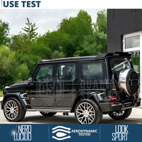 ALERÓN Trasero para MERCEDES CLASE G W464, Spoiler Maletero Aerodinámico NEGRO Brillante en ABS