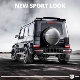 ALERÓN Trasero para MERCEDES CLASE G W464, Spoiler Maletero Aerodinámico NEGRO Brillante en ABS