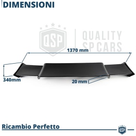 ALERÓN Trasero para MERCEDES CLASE G W464, Spoiler Maletero Aerodinámico NEGRO Brillante en ABS