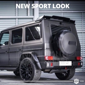 ALERÓN Trasero para MERCEDES CLASE G W463, Spoiler Maletero Aerodinámico NEGRO Brillante en ABS