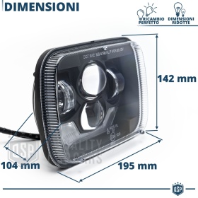 FAROS LED Delanteros para Toyota MR2 W10 W20, HOMOLOGADOS, Potente Luz Blanca 6500K | PLUG & PLAY