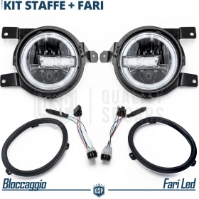 FAROS LED 7'' + Soportes para SUZUKI JIMNY 4, APROBADO | Luz Blanca 6500K 12.000 Lumen