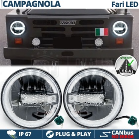 FAROS LED 7'' para FIAT CAMPAGNOLA, APROBADO | Luz Blanca 6500K 12.000 Lumen