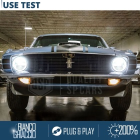 FAROS LED 7'' para FORD MUSTANG MK1, APROBADO | Luz Blanca 6500K 12.000 Lumen