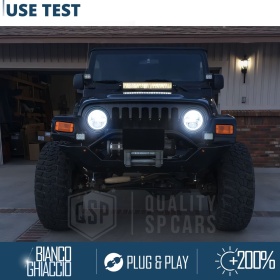 FAROS LED 7'' para JEEP WRANGLER TJ, APROBADO | Luz Blanca 6500K 12.000 Lumen