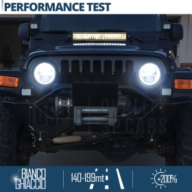 FAROS LED 7'' para JEEP WRANGLER TJ, APROBADO | Luz Blanca 6500K 12.000 Lumen