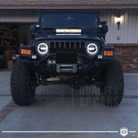 FAROS LED 7'' para JEEP WRANGLER TJ, APROBADO | Luz Blanca 6500K 12.000 Lumen