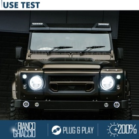 FAROS LED 7'' para LAND ROVER DEFENDER, APROBADO | Luz Blanca 6500K 12.000 Lumen