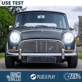 FAROS LED 7'' para MINI-MINOR CLASSIC, APROBADO | Luz Blanca 6500K 12.000 Lumen