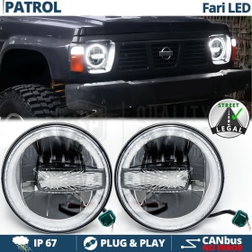 FAROS LED 7'' para NISSAN PATROL GR Y60, APROBADO | Luz Blanca 6500K 12.000 Lumen