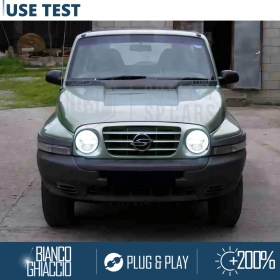 FAROS LED 7'' para SSANGYONG KORANDO 2, APROBADO | Luz Blanca 6500K 12.000 Lumen