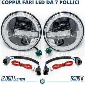 FAROS LED 7'' para SSANGYONG KORANDO 2, APROBADO | Luz Blanca 6500K 12.000 Lumen