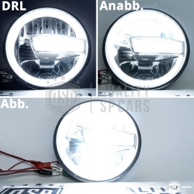 FAROS LED 7'' para SSANGYONG KORANDO 2, APROBADO | Luz Blanca 6500K 12.000 Lumen