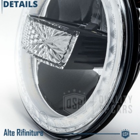 FAROS LED 7'' para SSANGYONG KORANDO 2, APROBADO | Luz Blanca 6500K 12.000 Lumen