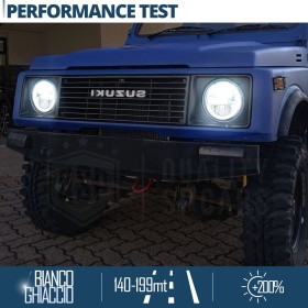 FAROS LED 7'' para SUZUKI SAMURAI SJ SANTANA, APROBADO | Luz Blanca 6500K 12.000 Lumen