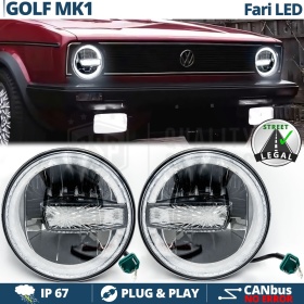 FAROS LED 7'' para VOLKSWAGEN GOLF MK1, APROBADO | Luz Blanca 6500K 12.000 Lumen