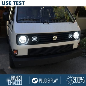 FAROS LED 7'' para VW TRANSPORTER T3 T25 (79-85), APROBADO | Luz Blanca 6500K 12.000 Lumen