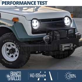 FAROS LED para LAND CRUISER J50, Luz Blanca 6500K Angel Eyes | APROBADO