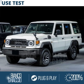 FAROS LED para LAND CRUISER J70, Luz Blanca 6500K Angel Eyes | APROBADO