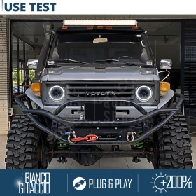 FAROS LED Angel Eyes para LAND CRUISER J70, Luz Blanca 6500K | APROBADO