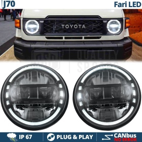 2 Faros Delanteros LED 7" para LAND CRUISER J70 | Faros Led King Kong 6500K Luz Blanca Potente