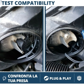 2X Adaptatores del Retenedor Soporte Bombilla para Montaje KIT LED H1 para Toyota