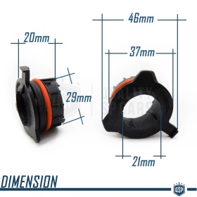 2 Adaptatores del Retenedor Soporte Bombilla para Montaje KIT LED para OPEL