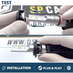 2X Adaptatores del Retenedor Soporte Bombilla para Montaje KIT LED H7 para Opel