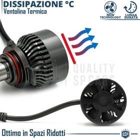 Kit LED HIR2 CANbus para MITSUBISHI ECLIPSE CROSS 17-21 | Luces de Cruce + Carretera 12000LM 6500K