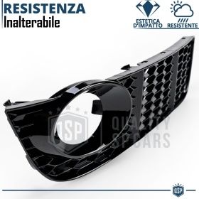 Rejilla Luz de Niebla para AUDI A5 8T (07-11) | Parilla Nido de Abeja, Negro Brillante Tuning