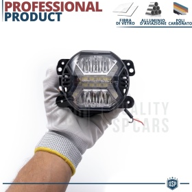 Faros Antiniebla LED 4" Universales APROBADOS, con Luces Diurnas LED DRL | Luz Blanca 6500K
