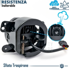 Faros Antiniebla LED 4" Universales APROBADOS, con Luces Diurnas LED DRL | Luz Blanca 6500K