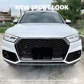 Rejilla Luz de Niebla para AUDI Q5 FY (16-20) | Parilla Nido de Abeja, Negro Brillante Tuning