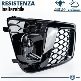 Rejilla Luz de Niebla para AUDI Q5 FY (16-20) | Parilla Nido de Abeja, Negro Brillante Tuning