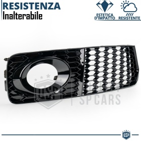 FRONT GRILL + FOG LIGHT GRILLS Bumper for AUDI A5 (8T) S-Line, S5 07-11 | Black Honeycomb Grills Tuning