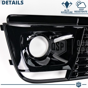 REJILLA DELANTERA + REJILLAS LUZ DE NIEBLA para AUDI Q5 FY S-Line, SQ5 (16-20) | Negras Nido de Abeja