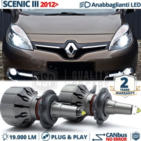 Kit LED H7 para Renault SCENIC 3 Facelift Luces de Cruce Lenticulares CANbus | 6000K 19000LM