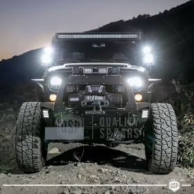 2 Faros LED Adicionales para Vehículos HOMOLOGADOS | 60W, 8000LM, Potente Luz +430MT | Negro