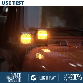 2 Faros LED Adicionales para Vehículos HOMOLOGADOS | 60W, 8000LM, Potente Luz +430MT | Negro
