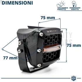 2 Faros LED Adicionales para Vehículos HOMOLOGADOS | 60W, 8000LM, Potente Luz +430MT | Negro