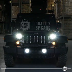 Faros Antiniebla LED para Jeep WRANGLER JK APROBADOS, con Luces Diurnas LED DRL | Luz Blanca